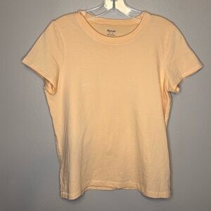 Madewell Women’s Northside Vintage Tee T-shirt Size Small Buttery Yellow